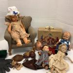 5512 Antique Doll Collection Buddy Lee, Kewpie, Tiny Tears