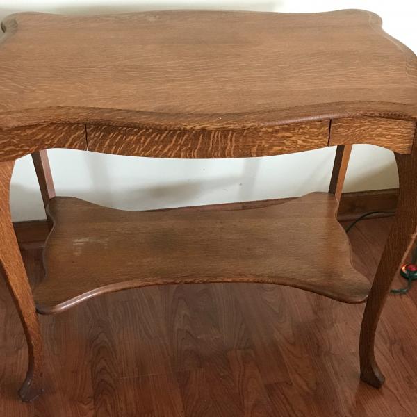 Photo of Antique Wolverine American Tiger Oak Library Table