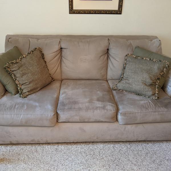 Photo of Mint green soft sofa