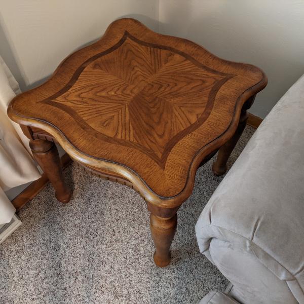 Photo of Solid wood end tables