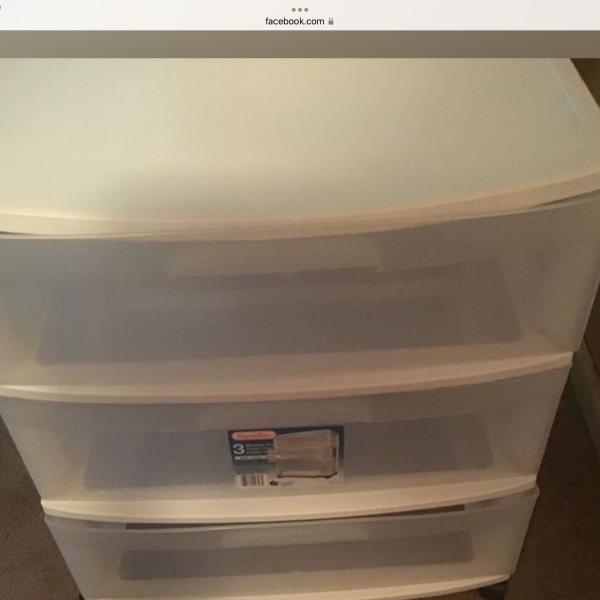 Photo of PLASTIC STORAGE DRAWERS WITH WHEELS