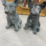 Pair of Copper Dogs