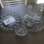 Misc Glass dish and dining lot