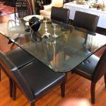 Absolutely Stunning High End Solid Crystal Dining Room Table.