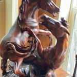 Horse Wood Carving - 24" High x 19" Wide