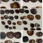 Lot of 28 Antique Victorian Edwardian Metal Buttons
