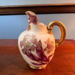 Beautiful Antique Vintage Royal Worcester Porcelain Pitcher