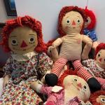 Large Vintage Lot of 11 Raggedy Ann Andy Dolls