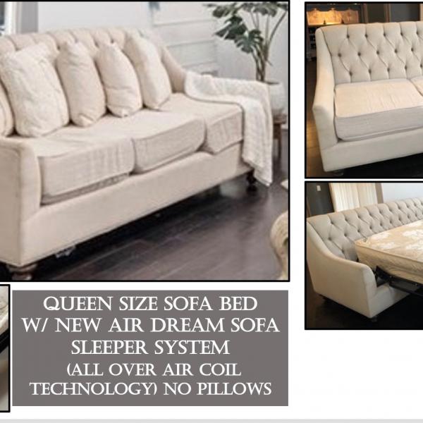 Photo of Queen size Sofa Bed w/ new air dream sofa sleeper system