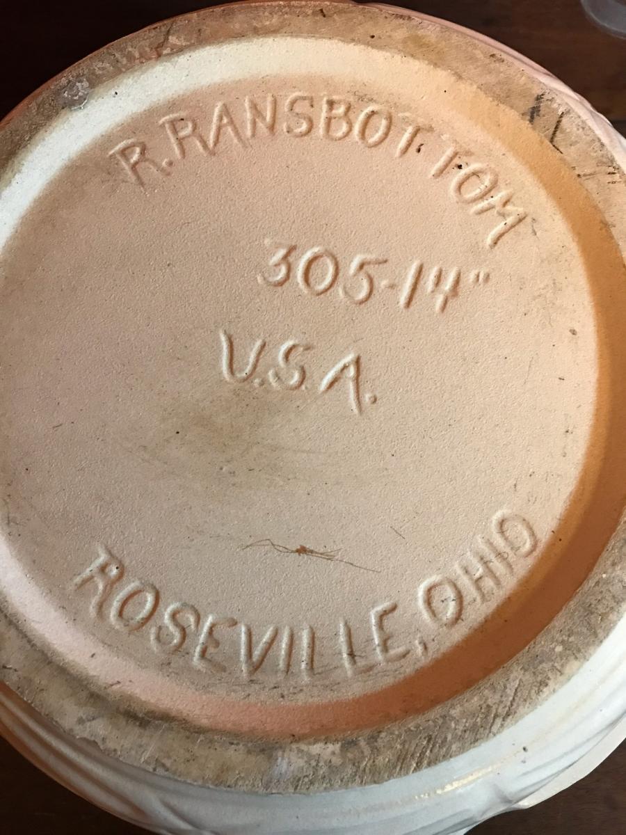 Photo 1 of Roseville, Ohio pottery  14" crockery bowl 