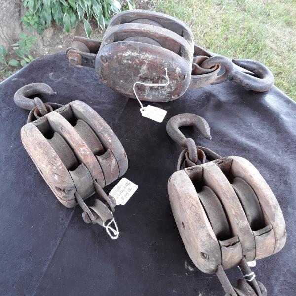 Photo of Heavy Wood Pulley - 3 for $125.00