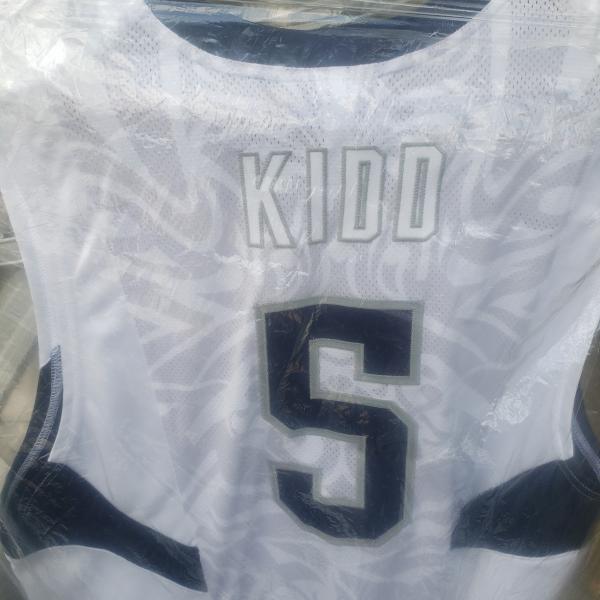 Photo of Jason Kidd signed Olympic jersey