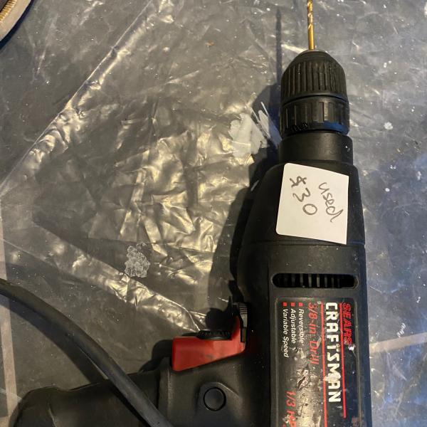 Photo of Used Craftsman 3/8” Electric Drill