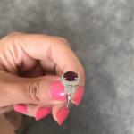 1 carat ruby in 18k with 36 diamonds 