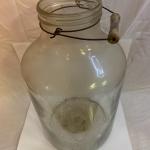 Vintage Large Glass Jar or Barrel - 19” tall x 10” wide approx