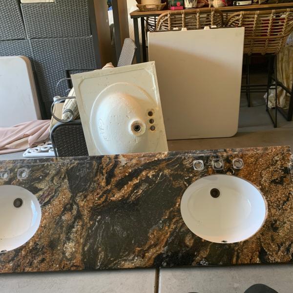 Photo of Granite countertop with sinks