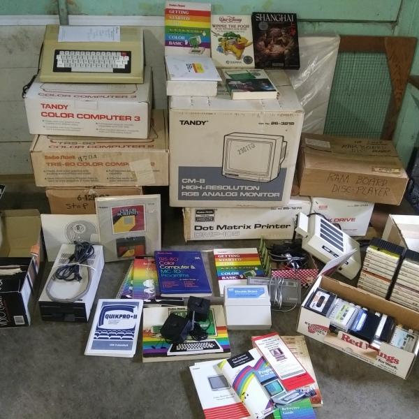 Photo of Tandy Computers/Monitor/dot matrix printer and accessories
