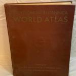 Vintage 1944-1945 World Atlas Encyclopedia Britannica 13” wide x 16.5” long 