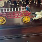 Vintage Cast Iron Fire Truck and Horses