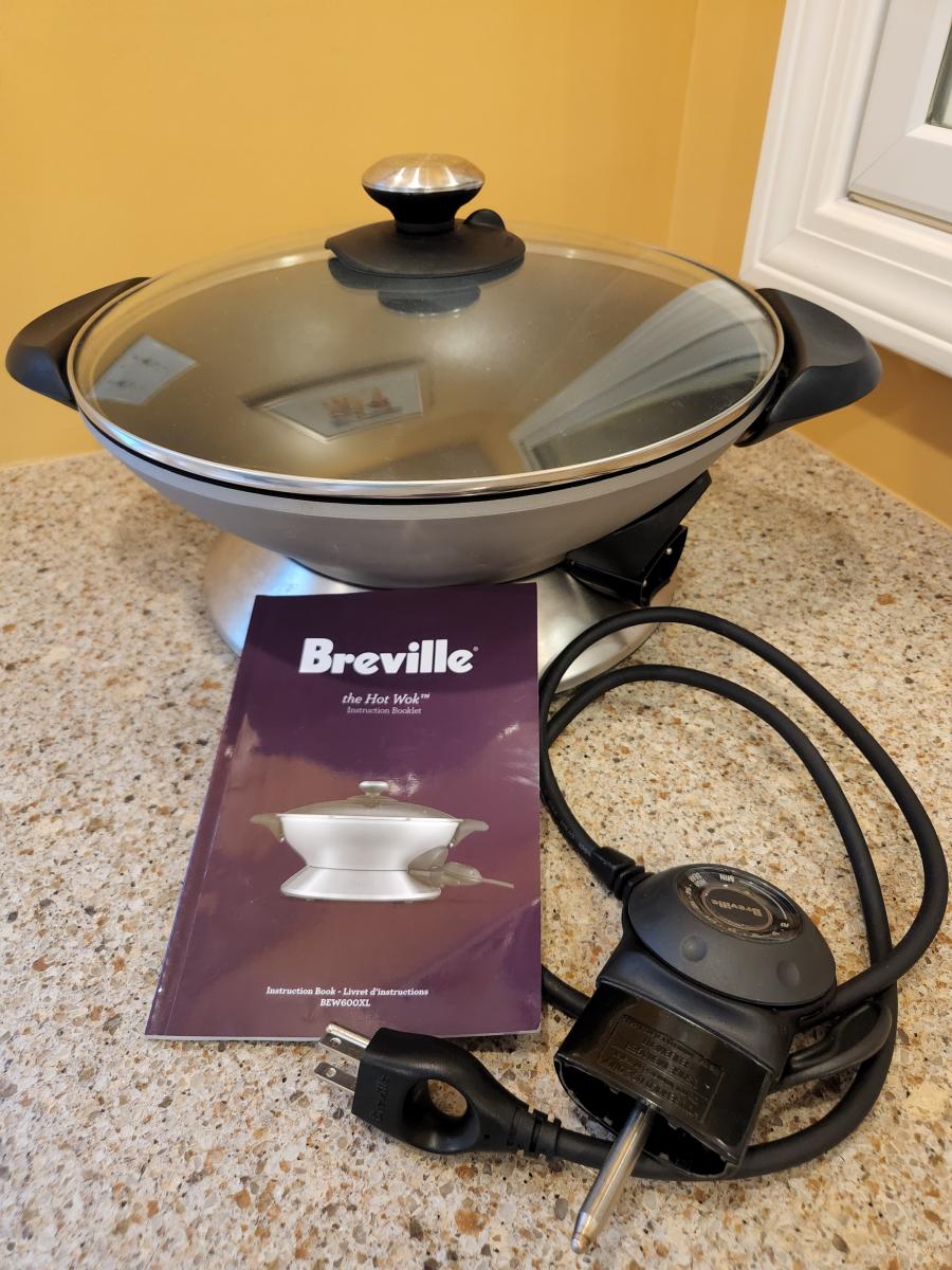 Photo 2 of Breville Hot Wok 6 qt. Stainless steel electric Wok 