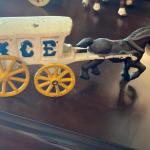 Vintage Cast Iron Ice Truck and Horse