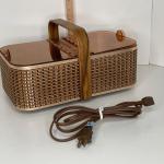 Salton Vintage Hot Basket Bun Roll Serving Warmer