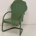 Miniature Green Vintage Outdoor Chair