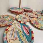 Ceramic beach plates