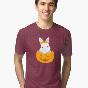 Photo of Bad Bunny Halloween Classic Tri-blend T-Shirt
