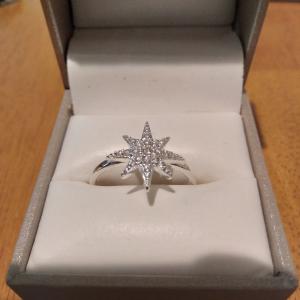 Photo of Starburst Design Silver Ring  (NEW)