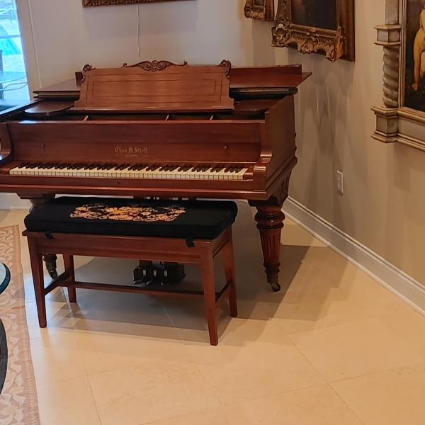 Photo of Antique Carlos M. Stieff Baby Grand Parlor Piano