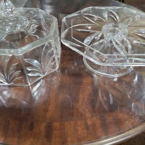 Photo of Crystal cake stand and cover