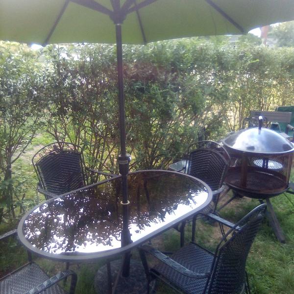Photo of XL Deluxe Table Set w/chairs & umbrella 