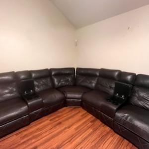 Photo of 3-piece Chocolate Sectional
