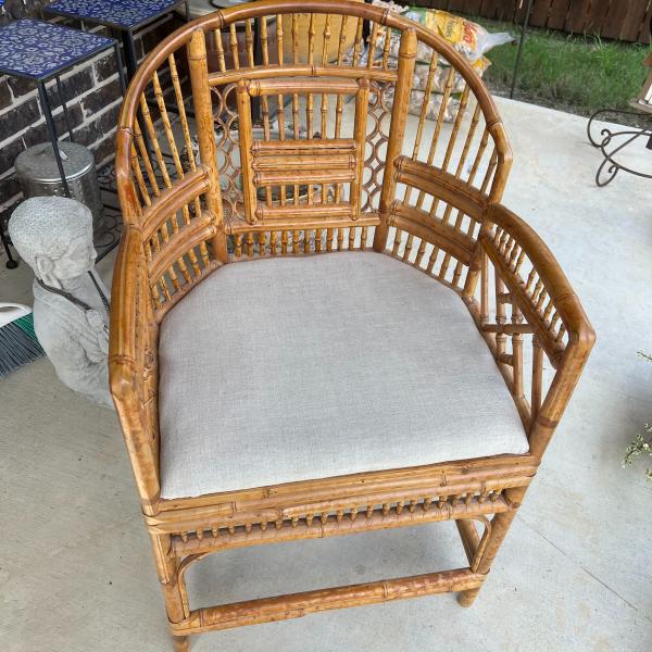 Photo of Comfy Thomasville Bamboo Chair