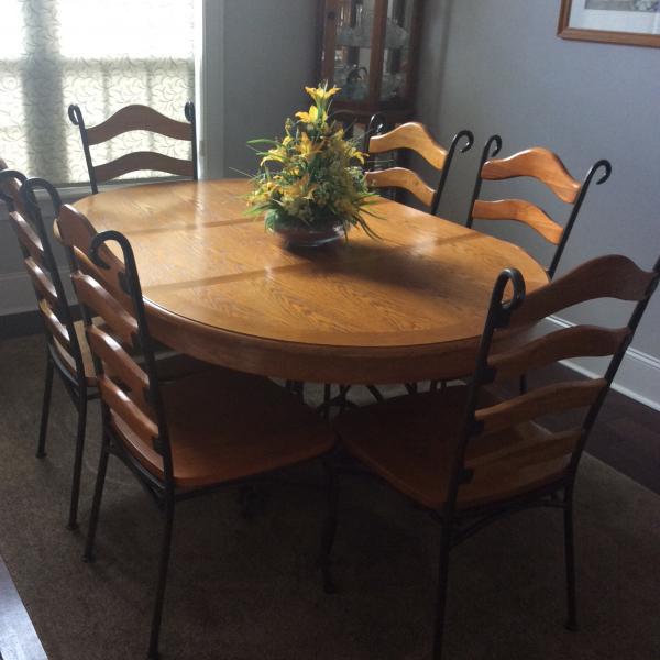 Photo of Wrought Iron Dining Room Set