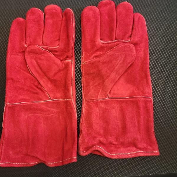 Photo of Red leather gloves