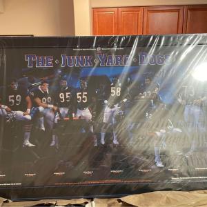 Photo of Chicago Bears “the Junkyard Dogs” Poster Framed And Glass Front