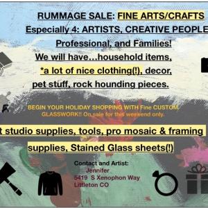 Photo of Artist supply and gift rummage sale!