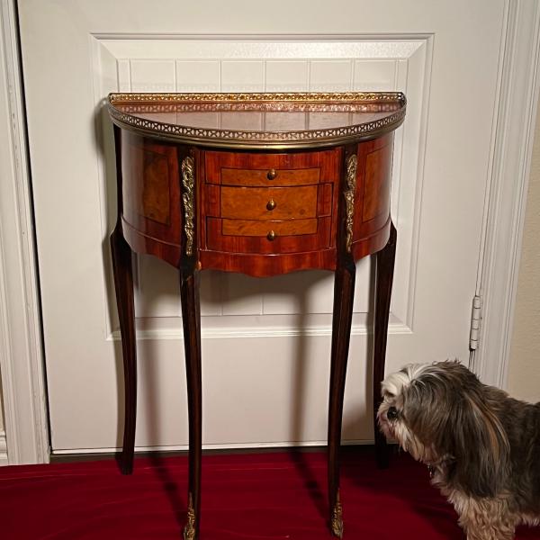 Photo of VTG Ormolu French Style Side Table