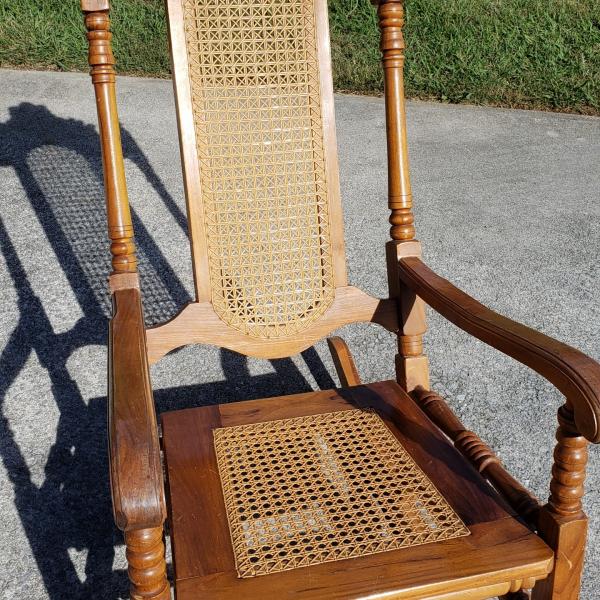 Photo of Hand Carved Antique Rocker