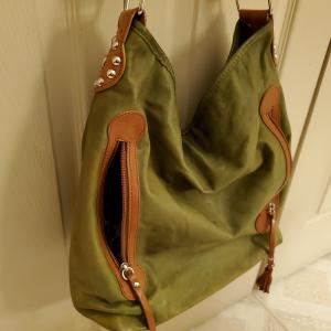 Photo of Leather green tote