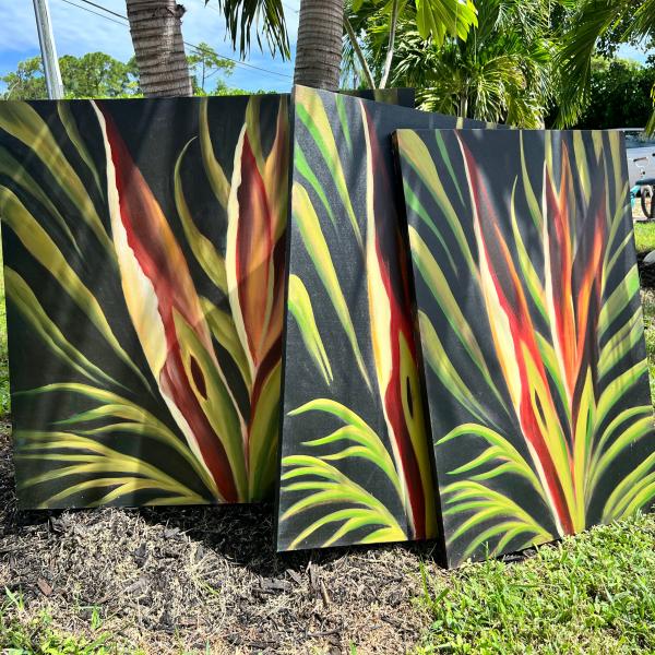 Photo of 3 Piece Palm Paintings