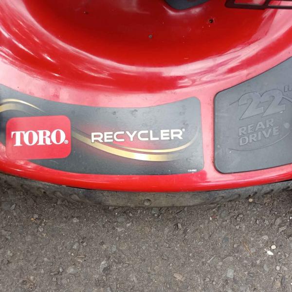 Photo of Toro Recycler Lawnmower 22" rear drive Personal Pace Self Propel 