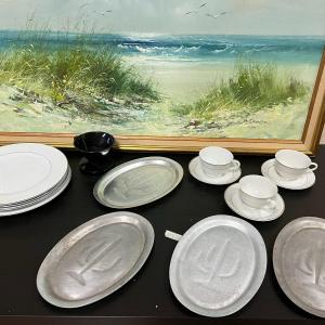 Photo of Nice Lot Of Porcelain and Silver Plates