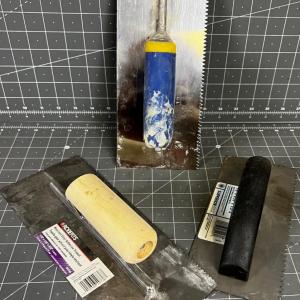 Photo of 3 Tile or Adhesive Trowels 