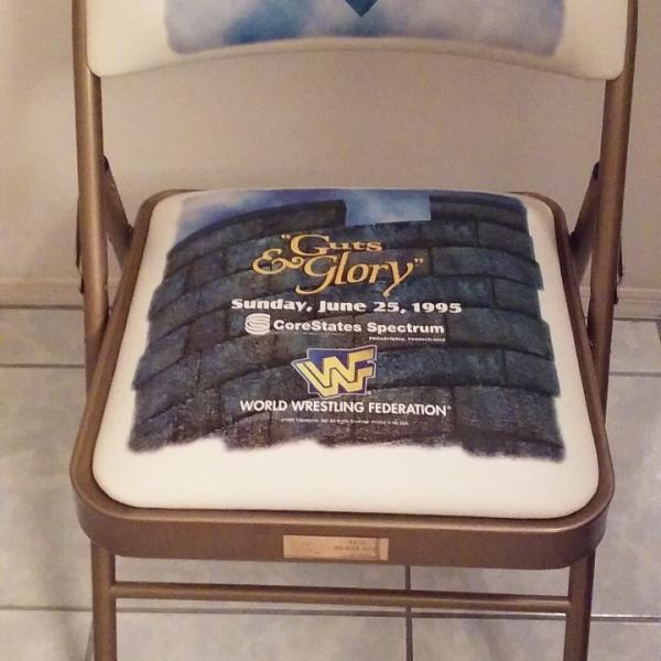 Photo of Rare WWF King of the Ring "Guts & Glory" Stadium Ringside Chair