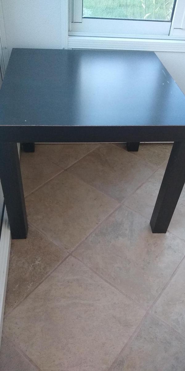 Photo 1 of Small Black Square Table
