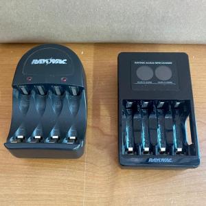 Photo of Pair of Ray-O-Vac NiCad and NIMH Battery Chargers