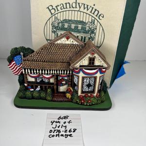Photo of Brandywine Collectibles Stone cast 4th of July Cottage